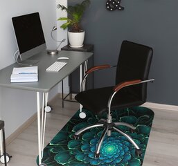Aizsargājošs grīdas paklājs Decormat, Zaļš zieds, 120x90 cm cena un informācija | Biroja krēsli | 220.lv