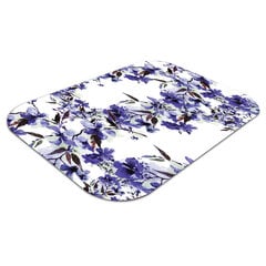 Aizsargājošs grīdas paklājs Decormat, Zili ziedi, 140x, 100 cm cena un informācija | Biroja krēsli | 220.lv