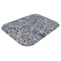 Aizsargājošs grīdas paklājs Decormat, Zils zieds, 100x70 cm cena un informācija | Biroja krēsli | 220.lv
