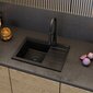Virtuves maisītājs ar dozatoru Granitan Nexo, melns цена и информация | Ūdens maisītāji virtuvei | 220.lv