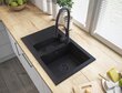 Virtuves maisītājs sifons Granitan Nexo, melns cena un informācija | Ūdens maisītāji virtuvei | 220.lv