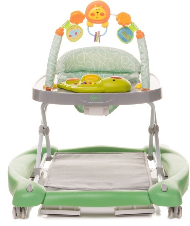 Stumjamā rotaļlieta 4baby Swing Push, green cena un informācija | Staigulīši | 220.lv