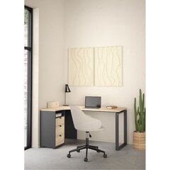 Письменный стол Aatrium, 150x99x75 см, коричневый/черный цена и информация | Компьютерные, письменные столы | 220.lv