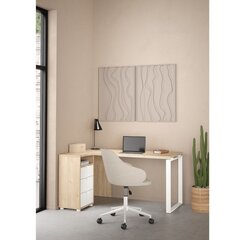 Письменный стол Aatrium, 150x99x75 см, коричневый/белый цена и информация | Компьютерные, письменные столы | 220.lv