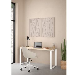 Письменный стол Aatrium, 150x60x75 см, белый/коричневый цена и информация | Компьютерные, письменные столы | 220.lv