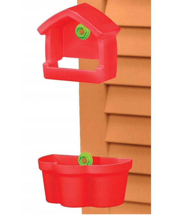 Bērnu rotaļu namiņš Mochtoys, brūna, 120.5x175x122cm cena un informācija | Bērnu rotaļu laukumi, mājiņas | 220.lv