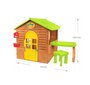 Bērnu rotaļu namiņ Mochtoys, brūns, 122 x 180 x 120,5 cm цена и информация | Bērnu rotaļu laukumi, mājiņas | 220.lv