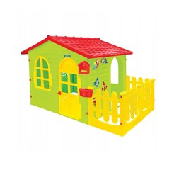 Bērnu rotaļu namiņš Mochtoys, zaļa, 118x127x190 cm cena un informācija | Bērnu rotaļu laukumi, mājiņas | 220.lv