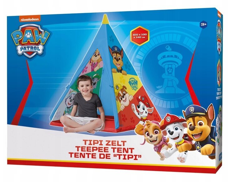 Bērnu rotaļu namiņš John, Ķepu patruļa (Paw Patrol),zila,100 x 100 x 140 cm cena un informācija | Bērnu rotaļu laukumi, mājiņas | 220.lv