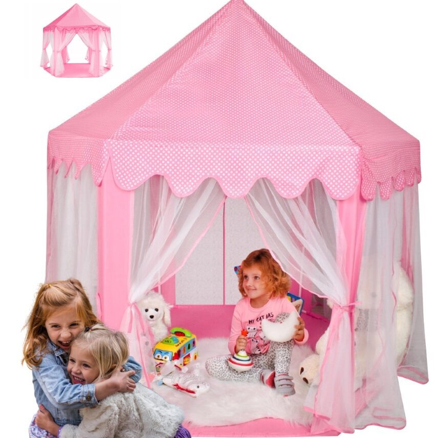 Bērnu rotaļu namiņš Dawis, rozā, цена и информация | Bērnu rotaļu laukumi, mājiņas | 220.lv