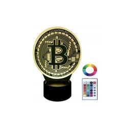 3D LED nakts gaisma ar tālvadības pulti - Bitcoin цена и информация | Праздничные декорации | 220.lv