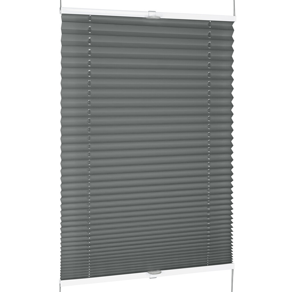 Plisētas žalūzijas Bojanek Easyfix Pro pelēks, 39x160 cm cena un informācija | Rullo žalūzijas | 220.lv