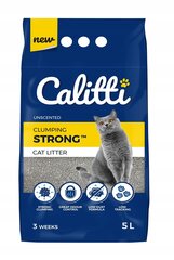 Наполнитель бентонитовый комкующийся Calitti Strong Unscented, 5 л цена и информация | Наполнители для туалета | 220.lv