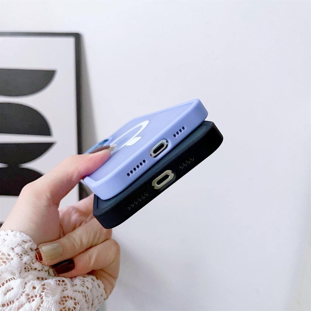 Magnētiskais korpuss ar MagSafe Color Matte Case priekš iPhone 15 Pro - zaļš цена и информация | Telefonu vāciņi, maciņi | 220.lv