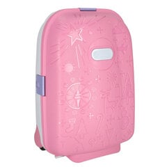 Bērnu koferis uz riteņiem, rozā krāsā cena un informācija | Koferi, ceļojumu somas | 220.lv