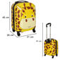 Bērnu ratiņu koferis ar žirafi, dzeltens цена и информация | Koferi, ceļojumu somas | 220.lv