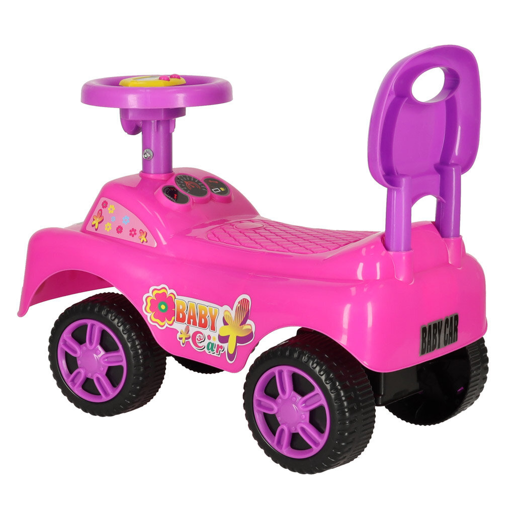Bērnu auto skrejritenis Smile, rozā cena un informācija | Rotaļlietas zīdaiņiem | 220.lv