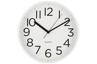Wall clock TIEMPO D30cm, white цена и информация | Часы | 220.lv