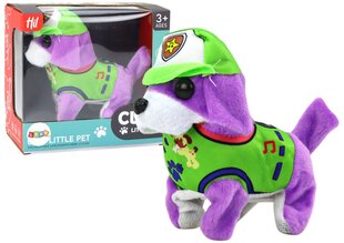 Interaktīvais plīša suns Barks Lean Toys, violets cena un informācija | Rotaļlietas zēniem | 220.lv