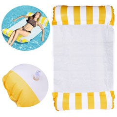 Надувной матрас для плавания - гамак, желтый цена и информация | Надувные и пляжные товары | 220.lv