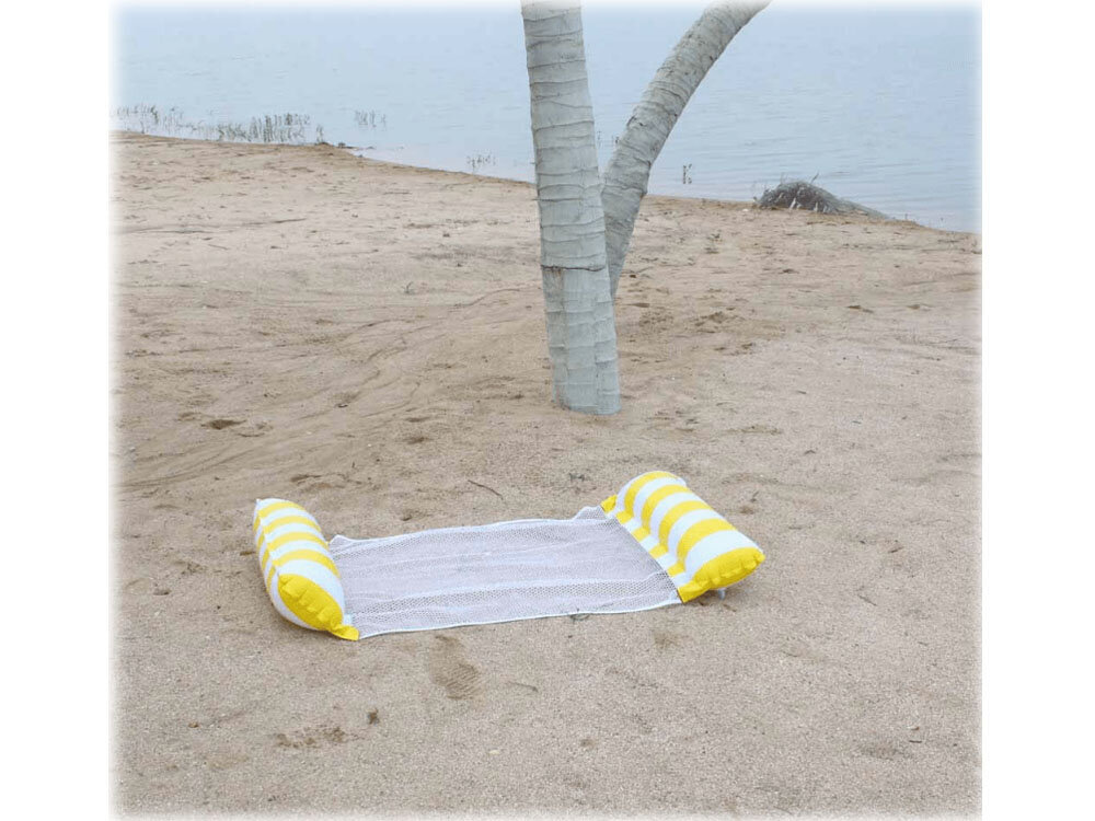 Piepūšamais peldēšanas matracis, 118x67 cm, dzeltens cena un informācija | Piepūšamās rotaļlietas un pludmales preces | 220.lv
