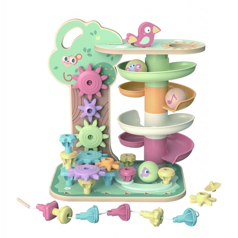 Izglītojošs Montessori koks bumbiņām Tooky Toy цена и информация | Attīstošās rotaļlietas | 220.lv