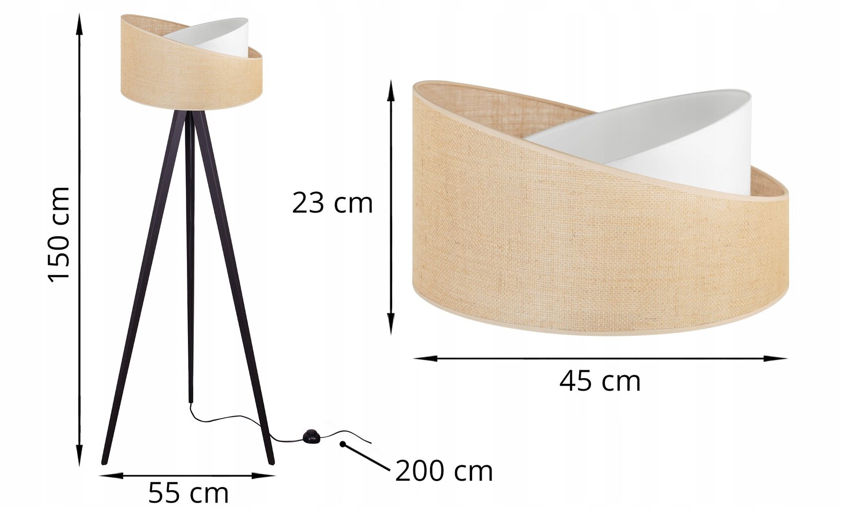 LightHome stāvlampa cena un informācija | Stāvlampas | 220.lv