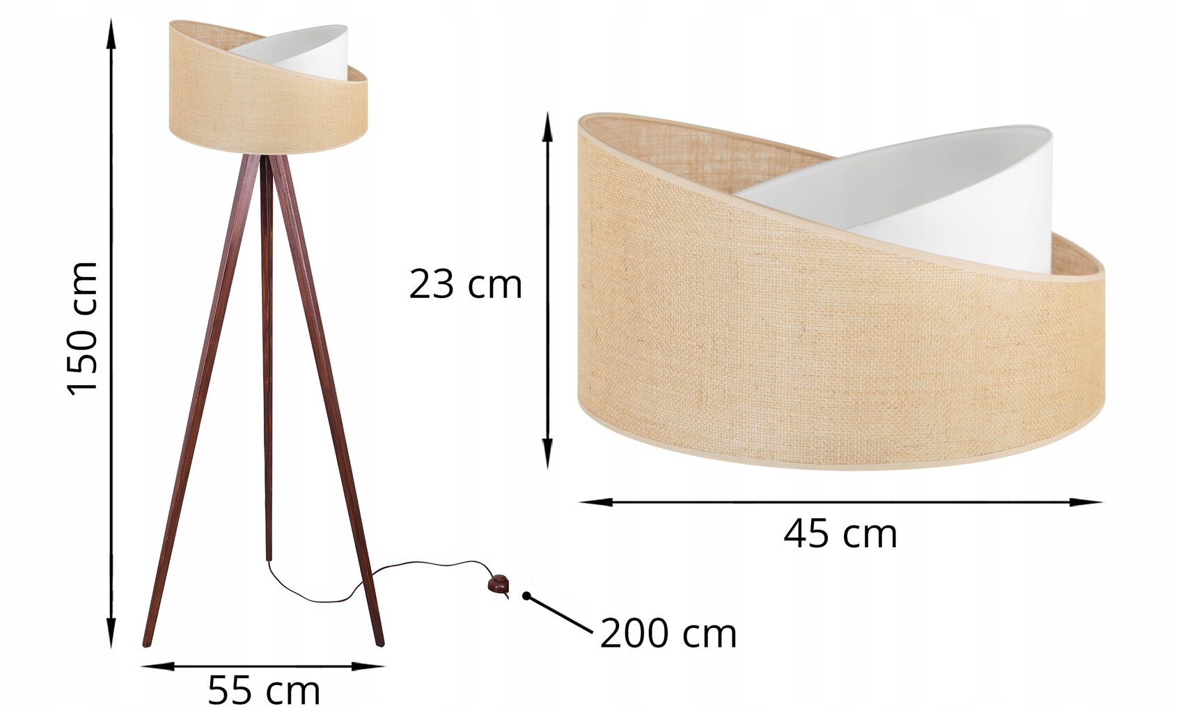 LightHome stāvlampa cena un informācija | Stāvlampas | 220.lv