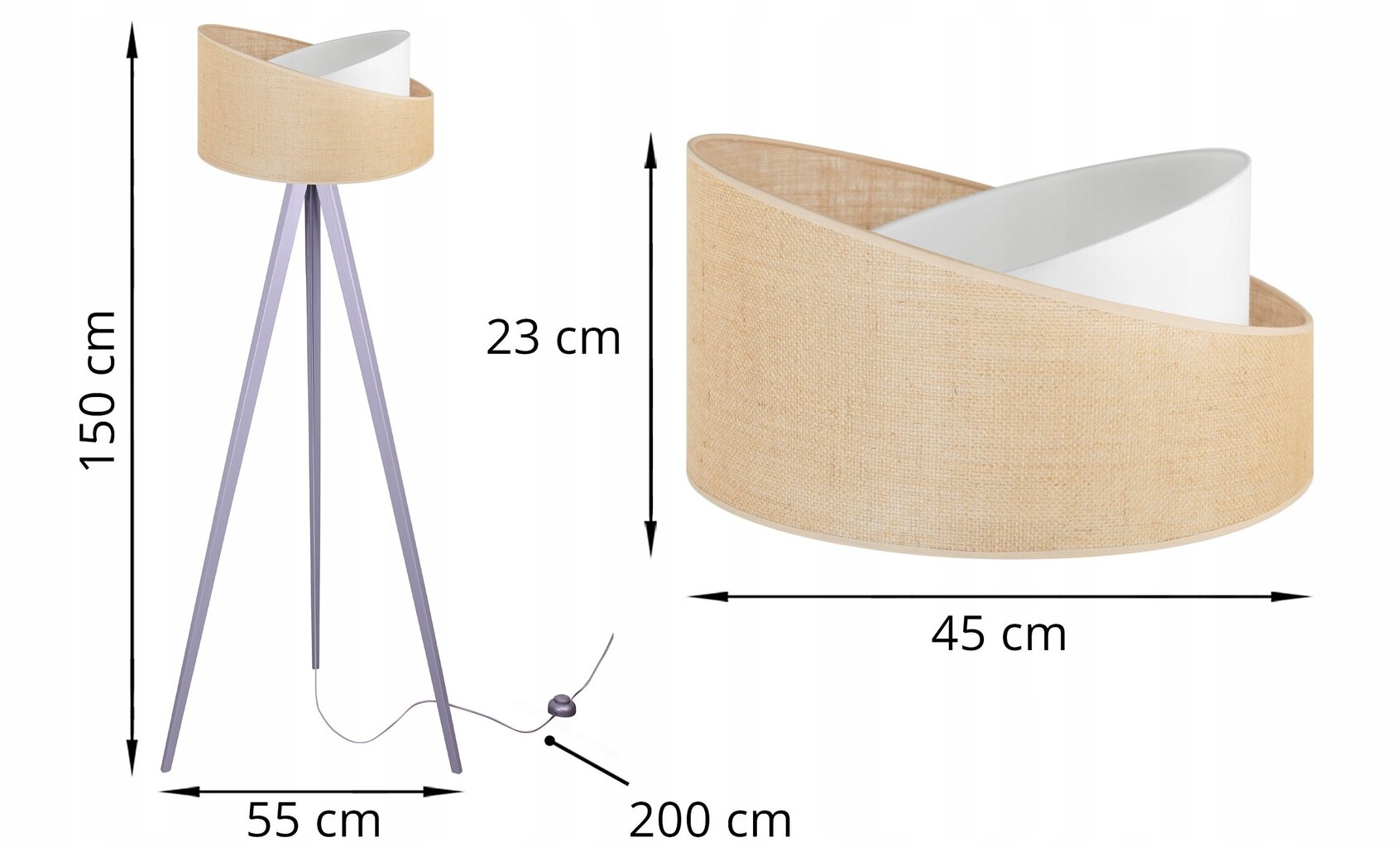 LightHome stāvlampa cena un informācija | Stāvlampas | 220.lv