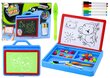 Magnētiskā zīmēšanas tāfele 2in1 Lean Toys cena un informācija | Attīstošās rotaļlietas | 220.lv