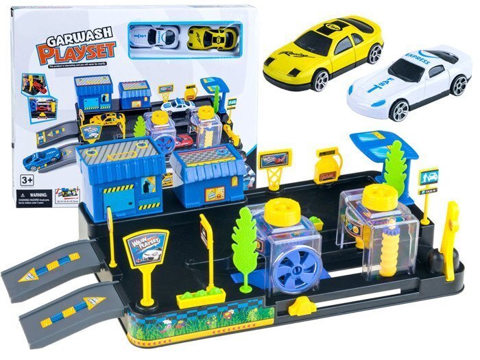 Rotaļlietu automazgātuve ar automašīnām, dažādu krāsu цена и информация | Rotaļlietas zēniem | 220.lv