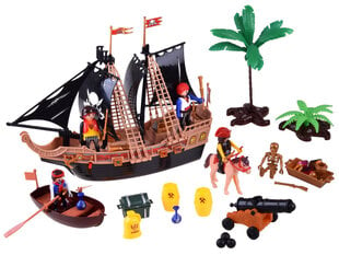 Pirātu kuģa komplekts ar piederumiem un skaņas efektiem Keyly Toys, dažādu krāsu cena un informācija | Rotaļlietas zēniem | 220.lv