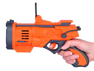 Uzlādējama ziepju burbuļu pistole, oranža, 27x13.5x5 cm cena un informācija | Ūdens, smilšu un pludmales rotaļlietas | 220.lv