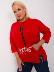 Женская красная блузка больших размеров цена и информация | Женские блузки, рубашки | 220.lv