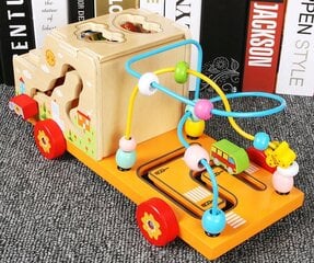 Koka auto šķirotājs Montessori cena un informācija | Rotaļlietas zīdaiņiem | 220.lv
