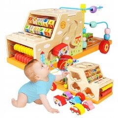 Koka auto šķirotājs Montessori цена и информация | Игрушки для малышей | 220.lv