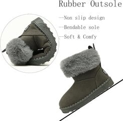 Детские зимние ботинки SMajong, серые цена и информация | Детская зимняя обувь | 220.lv