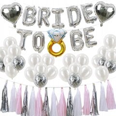 Набор украшений для девичника Bride To Be, серебро цена и информация | Праздничные декорации | 220.lv