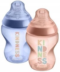 Бутылочки Tommee Tippee, коричнево-синие, 0+ мес, 2 шт., 260 мл цена и информация | Бутылочки и аксессуары | 220.lv