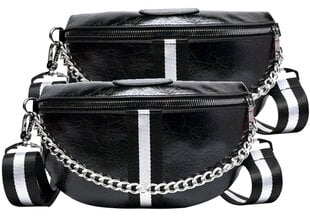 Женская сумка на талию VC17, черная цена и информация | Женские сумки | 220.lv