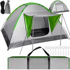 Tūristu telts 2-4 personām Airi, pelēka цена и информация | Палатки | 220.lv