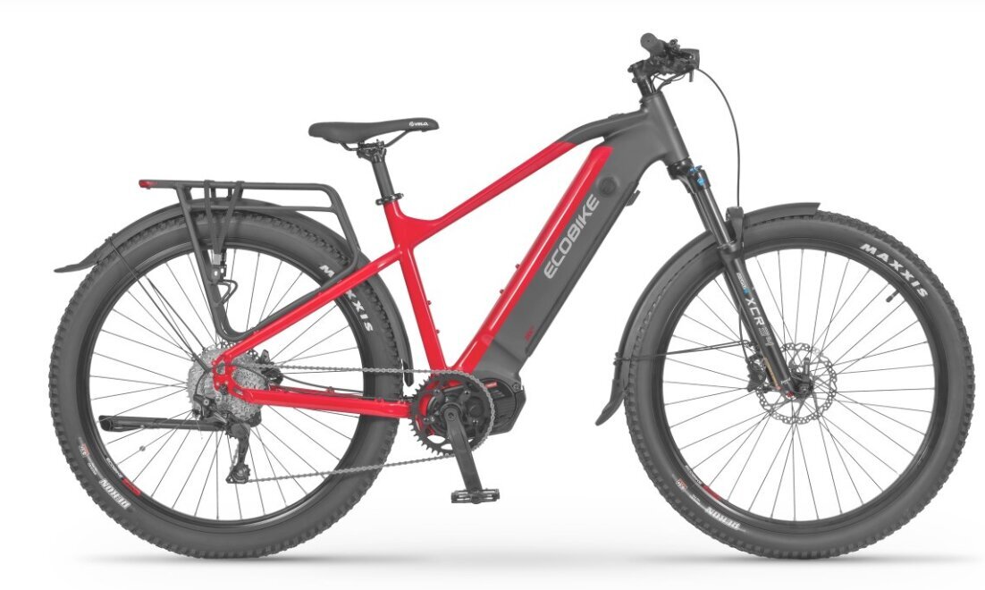 Elektriskais velosipēds Ecobike RX 500, sarkans/melns cena un informācija | Elektrovelosipēdi | 220.lv