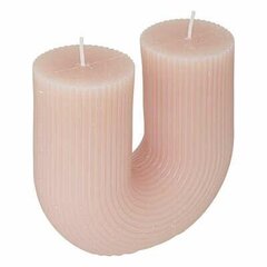 Демисезонная свеча 2 фитиля розовая цена и информация | Подсвечники, свечи | 220.lv
