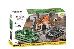 Konstruktora komplekts Cobi Klocki Battle Of Arras (1940) Metilda vs Panzer38, 1015 gab. cena un informācija | Konstruktori | 220.lv