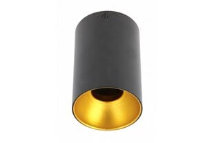 Griestu lampa, apaļa, melna cena un informācija | Griestu lampas | 220.lv