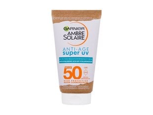 Защитный крем от солнца для лица Garnier Ambre Solaire Anti-Age Super UV SPF50, 50 мл цена и информация | Кремы от загара | 220.lv