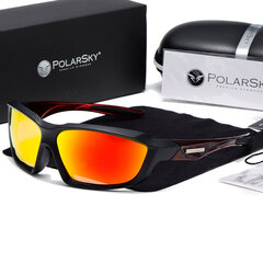 Sporta brilles Premium Polarized Polar Sky, melnas/oranžas cena un informācija | Sporta brilles | 220.lv