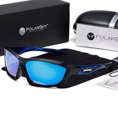 Sporta brilles PolarSky Premium Polarized , melnas/zilas цена и информация | Спортивные очки | 220.lv