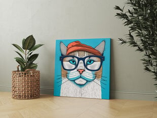 Kaķis ar brillēm 3 цена и информация | Картины | 220.lv