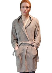 Женский хлопковый халат, коричневый цена и информация | Женские халаты | 220.lv